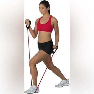 Bally Total Fitness Resistance Bands - Set of 2 With Mesh Bag